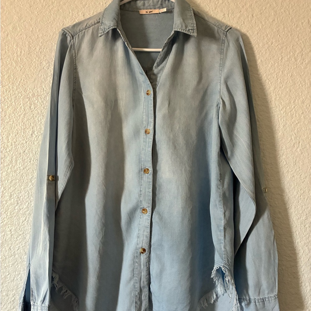 Light Blue Button-Up Shirt